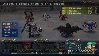MS Saga A New Dawn - Boss Battle (1) Hell Gundam Another G System