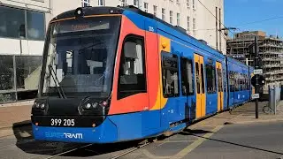Citylink Sheffield Tram-Train 205 From Rotherham Parkgate To Sheffield Cathedral