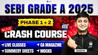 SEBI Grade A 2025 Crash Course | SEBI Assistant Manager Coaching | SEBI Officer Classes | EduTap