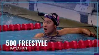 Kayla Han Leads the Pack Winning the 500 Freestyle | 2023 Speedo Winter Juniors East