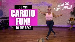 30-Min Cardio Party Workout | Kickboxing, Dance, HIIT & Aerobics | No Equipment