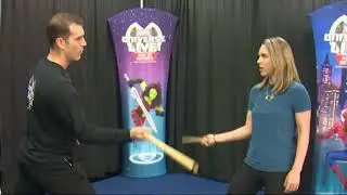 Stage fight lesson with Marvel Universe Live!