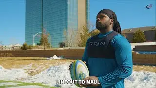Coach L.Gross Lineout To Maul Formation & Ball Retention: RugbyTown CROSSOVER Academy Week 5 02-21