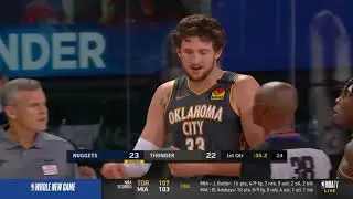 NBA - Mike Muscala SUPER HARD FALL FACE FIRST TO THE FLOOR | Thunder vs Nuggets-