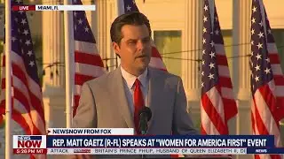 Matt Gaetz speaks at &ldquo;Women for America First&rdquo; event at the Trump National Doral Miami