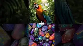 Birds plus gems, so shocking。#animals #birds  #gemstone