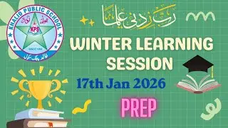 Winter Online learning session ||prep urdu || 17/01/2026 #kps #school #online