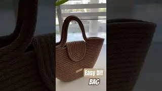 DIY Rope Bag 🤎 Easy & Stylish Tutorial #shorts #shortsvideo #diy