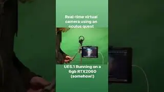 Wow! Virtual camera magic in UE5! #unrealengine #tech #indie #vfx #vr #oculusquest