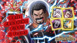 8✭ DRILL CRUSHING FIST!! 30 Stamina (4 Teams) | OPTC