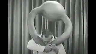 Jack Moseley blows up an inner tube (You Bet Your Life - 1958)