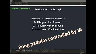 Simple IA Controlled Pong - CS50's Assignment 0