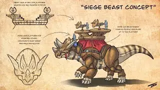 Siege Beast - Creature concept for our mobile and PC game