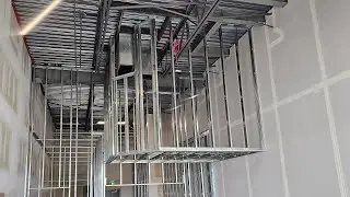 Metal Stud Live On Site! Bulkhead Ceiling Complete!