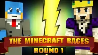 The Minecraft Races - HuskyMUDKIPZ v CocoSmackDown - PvP BATTLE