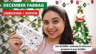 Fab bag December 2021 | Christmas Special + Mini Review | Beauty Subscription Box India #fabbag