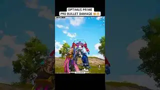Optimus Prime Bullet Damage ? #bgmi #pubgmobile #shorts #pubg #viral #viralshorts #viralvideos