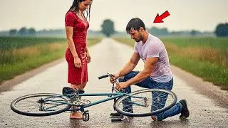 Pai Solteiro Ajudou Mulher Com Sua Bicicleta Quebrada — Sem Imaginar Que Era Uma Herdeira Bilionária