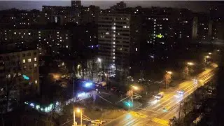 RELAXING SCREENSAVER / 4K / City view night / Big City Lights / Relaxing Video / Background music