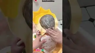 Is Your Baby Scared of Hair Washing? The Baby Shower Cap Makes It Easy!#Shorts