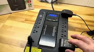 Система бесперебойного питания CyberPower EC850LCD Ecologic с резервным аккумулятором и защитой о...