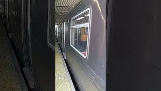 Prospect Park Bound R46 Yellow S train leaving Coney Island