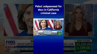 NANCY PELOSI GETS SERVED:  Lawmaker issued subpoena related to upcoming criminal case #shorts
