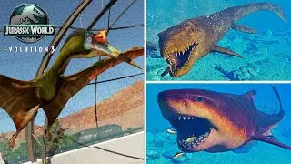ALL MARINE & AERIAL DINOSAURS in Jurassic World Evolution 3