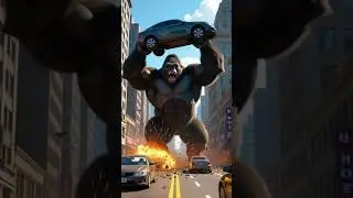giant gorilla #GiantGorilla #MonsterRampage #CityDestruction  #elephant #babyanimal #animals