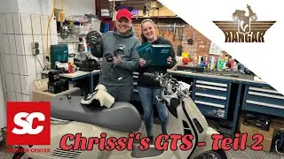 Chrissi's Vespa GTS Umbau Teil 2, Griffe, Tachorahmen, Schalltereinheiten, Scheinwerfer inkl.Ring