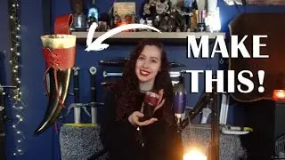 Make a leather drinking horn holder in under 30 minutes!