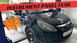 Замена предохранителя и реле на приборной панели Opel Corsa D