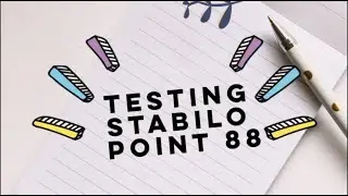 Pen Test | Testing Stabilo point 88 =)