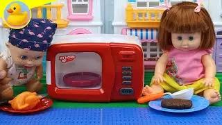 Microwave oven model game, children's imaginative games