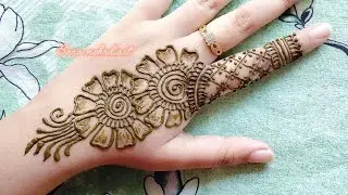 Simple and easy mehndi design | Sana mehndiart| #latestmehndi #mehandi #henna #viral #youtube 