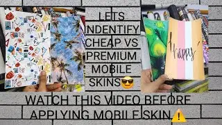 Watch This Video Before Applying Mobile Skin⚠️ Identifing Cheap Vs Premium Quality Skins