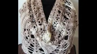 Crochet : Bufanda - Chal.  Parte 3 de 3 ( Con Punto Salomón)