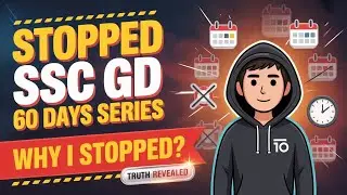 Why i Stopped 60 Days Target? | 60 Days Strategy for SSC GD & Agniveer&rdquo;