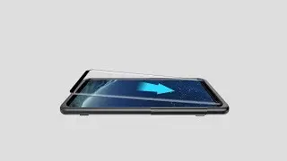 (Curve Edge Guide Frame Method) LK [Frame Easy Installation] Glass Protector for S8/S8Plus/Note8