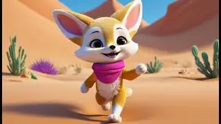 Fluffy Fennecs Go Yip Yip Yip | Animal Nursery Rhyme | Kids Songs