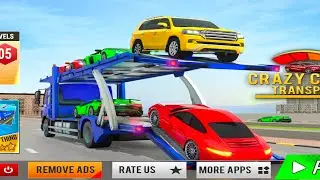 Crazy car transport truck Game