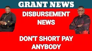 Grant disbursement news, Don't short pay. Amb Mrs Onyeka Zita