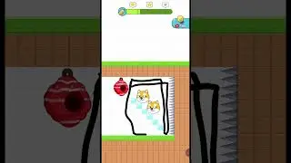 Save the Cat from the Bee 🐱🐝 | Funny & Addictive Mobile Game #games #gaming #shorts