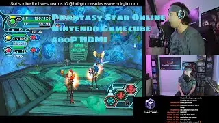Phantasy Star Online Nintendo Gamecube 480p HDMI Broadband / Wavebird