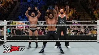 WWE 2K17 FUTURE STARS DLC - THE CLUB TRIO ENTRANCE & VICTORY SCENE!