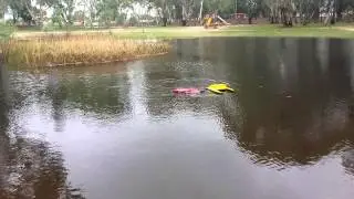 HomeMade RC Boogie board rescue boat