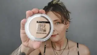 MAYBELLINE NEW YORK SUPER STAY 24H HYBRID POWDER // Тест устойчивости гибридной пудры-тона