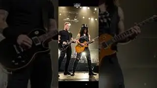 Battle guitar James vs slash #metallica #gunsnroses #monkband
