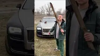 This boy destroys a Rolls-Royce car .#shorts #shortvideo