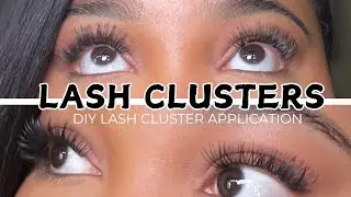 How to APPLY LASH CLUSTERS USING DUO LASH GLUE| BEGINNER AND BUDGET FRIENDLY